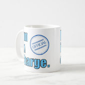 ボス。メッセージは私が担当していると言う。 コーヒーマグカップ (正面左)