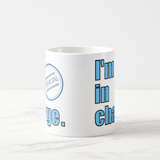 ボス。メッセージは私が担当していると言う。 コーヒーマグカップ (中央)