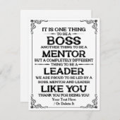 ボス |メンター |リーダー引用文Tha シーズンカード (正面/裏面)