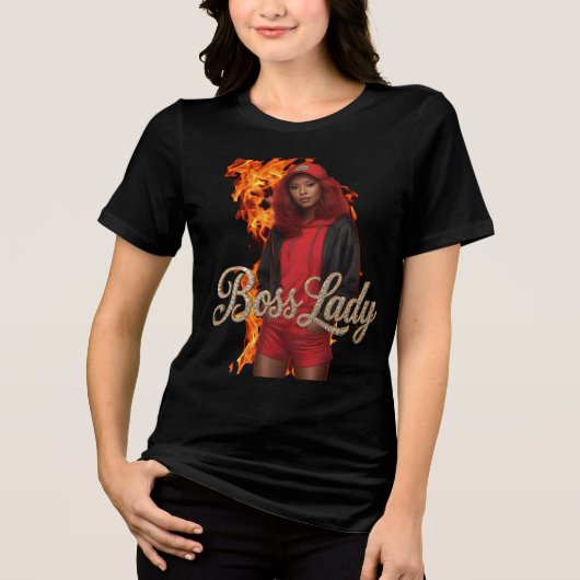 ボス レディー Tシャツ トリーブレンド シャツ (正面)