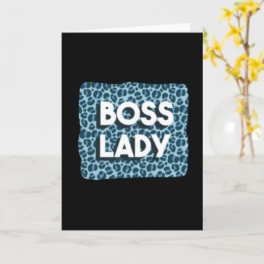 ボス・レディ カード (黄色い花)