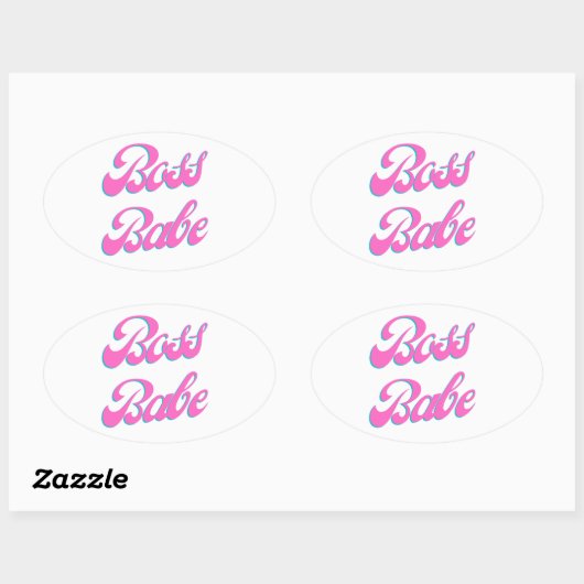 ボス 楕円形シール (シート)