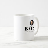 ボス：甘い成功マグカップに基づいて構築 – おもしろいボスプレゼント コーヒーマグカップ (正面右)