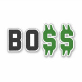 ボス、Bo$$ シール (正面)
