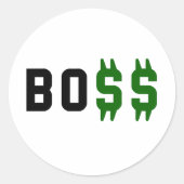 ボス、Bo$$ ラウンドシール (正面)