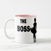ボス < is female > 二重側面 ツートーンマグカップ (左)