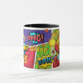 ボス- SUPERHERO WORLDS OTT漫画に名前を追加最高のする マグカップ (中央)