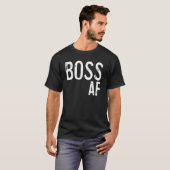 ボスAFトップスカジュアルアパレ男性へルと女性Sw Tシャツ (正面フル)