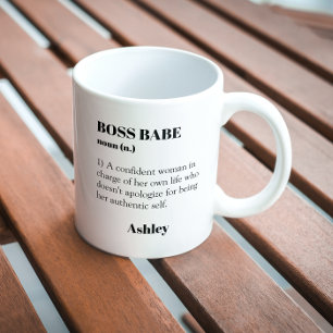 ボスBABEインディペンデント女性マ感動的グ コーヒーマグカップ