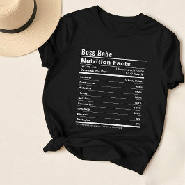 ボスBabe Nutrition Facts Tシャツ