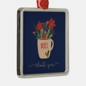 ボスThank You at Christmas Poinsettias メタルオーナメント (右)