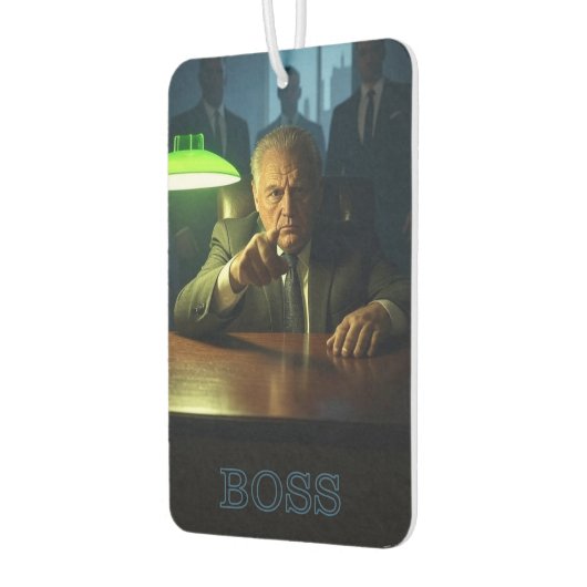 ボスw文字カーエアーフレッシュナー カーエアーフレッシュナー (左)