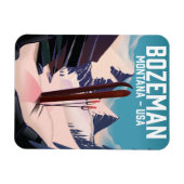 ボズマンモンタナスキーポスター マグネット (横)