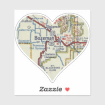 ボズマンモンタナヴィンテージの地図