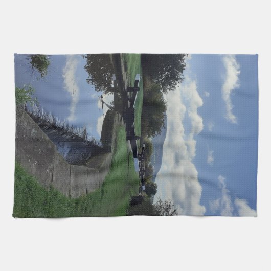 ボセリ運河ロック。 キッチンタオル (横)