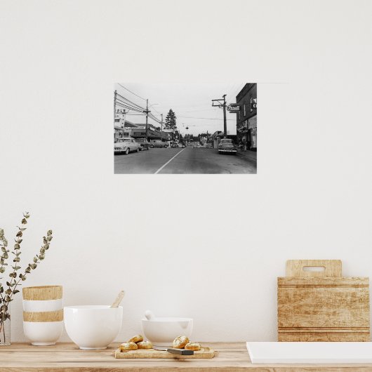 ボセルWA – ダウンタウン通りシーン写真2 ポスター (キッチン)