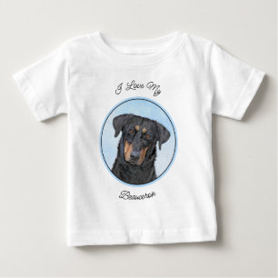 ボセロン絵画ズ – かわいいオリジナルドッグアート ベビーTシャツ