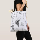 ボタおもしろいニートートバッグ トートバッグ (クローズアップ)