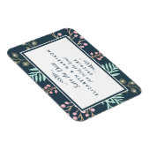 ボタお洒落ニカルベリーの結婚式の日付を保存 マグネット (右側)