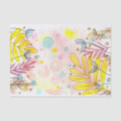 ボタお洒落ニカルラインアートパステルウォーターカラー 薄葉紙 (正面)