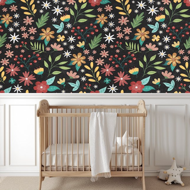 ボタかわいらしンカラフルカルフローラアートパターン 壁紙 (クリエイターアップロード済み)