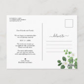 ボタエレガントニカルガーデンフローラ保存日 ポストカード (裏面)