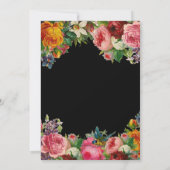 ボタエレガントニカルガーデンボホフローラブライダルシャワー 招待状 (裏面)