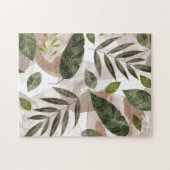 ボタエレガントニカルサファリ葉ー ジグソーパズル (横)