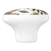 ボタエレガントニカルサファリ葉ー セラミックノブ (側面)