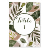 ボタエレガントニカルサファリ葉ー テーブルナンバー (裏面)