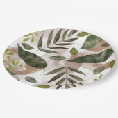 ボタエレガントニカルサファリ葉ー ペーパープレート (アングル)