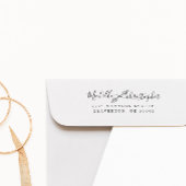 ボタエレガントニカルシック結婚差出人住所セルフ セルフインキングスタンプ