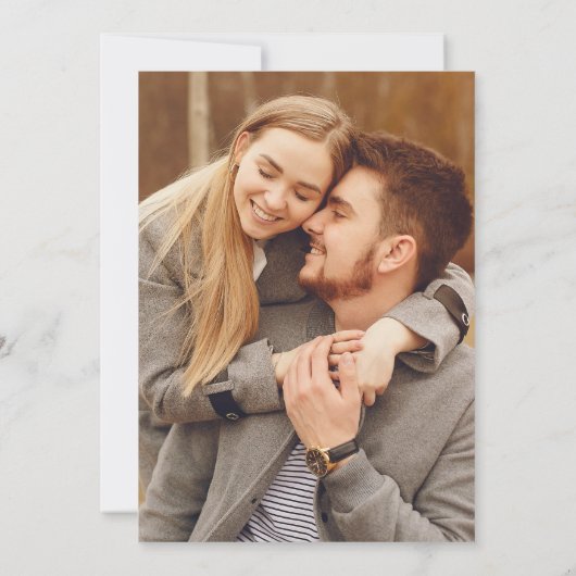 ボタエレガントニカルテラコッタ葉の写真 セーブザデート (裏面)