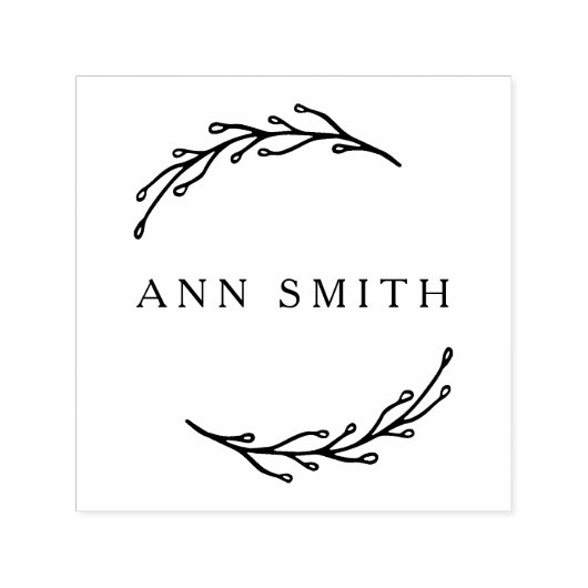 ボタエレガントニカルビジネスのロゴ名 セルフインキングスタンプ (デザイン)