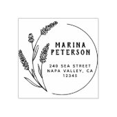 ボタエレガントニカルフレーム名名名戻りアドレス ラバースタンプ (インプリント)