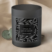 ボタエレガントニカルブラック&ホワイト製品の瓶ラベル スクエアシール