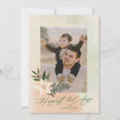 ボタエレガントニカルポインセチア写真最高 シーズンカード (正面)