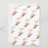 ボタエレガントニカルメリークリスマスワン写真 シーズンカード (裏面)