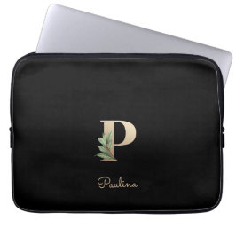 ボタエレガントニカルモノグラムレターPラップトップスリーブ ラップトップスリーブ