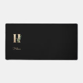 ボタエレガントニカルモノグラム文字H デスクマット (正面)