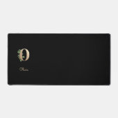 ボタエレガントニカルモノグラム文字O デスクマット (正面)