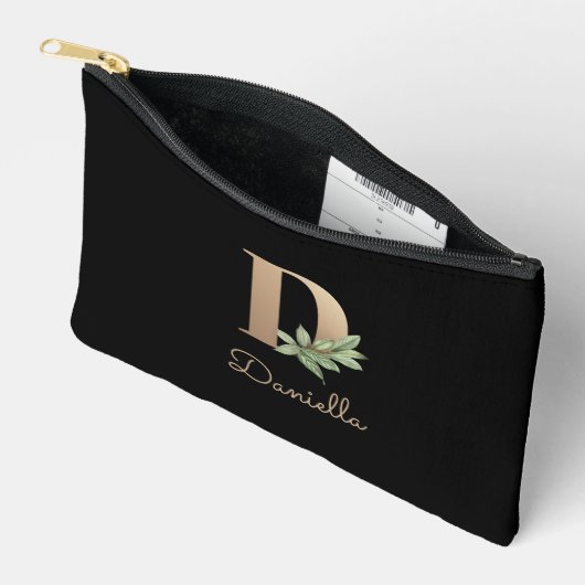 ボタエレガントニカルモノグラム金ゴールドD アクセサリーポーチ (見開き)