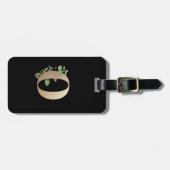 ボタエレガントニカルモノグラム金ゴールドO ラゲッジタグ (正面横)