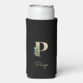 ボタエレガントニカルモノグラム金ゴールドP スリム缶クーラー (Seltzer正面)