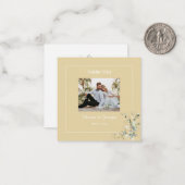 ボタエレガントニカルユーカリプタバターカップ ノートカード (正面/裏面インサイチュ)