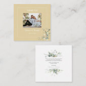 ボタエレガントニカルユーカリプタバターカップ ノートカード (正面/裏面)