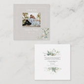 ボタエレガントニカルユーカリプチュ ノートカード (正面/裏面)