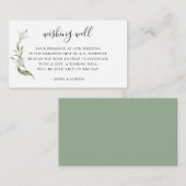 ボタエレガントニカルリリーフローラ結婚の願い井戸 エンクロージャーカード (正面/裏面)