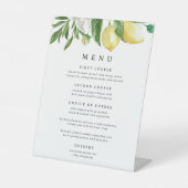 ボタエレガントニカルレモンフローラメニュー 台座サイン (正面)