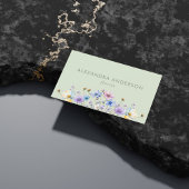 ボタエレガントニカルワイルドフラワーQRコード 名刺